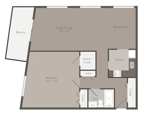 a design of a floor plan with a bedroom and a living room